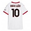 AC Milan Rafael Leao #10 Bortedrakt Kvinner 2024-25 Kortermet